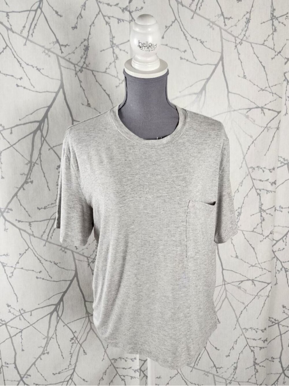 Wilfred Pale Gray Stretch Boxy Fit Pocket T-Shirt